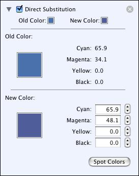 COLOR TUNER AND COLOR TWEAK 72 3 Click the end of the dropper on the color that you want to change.