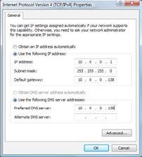 STATIC IP Mode To configure your Gateway manually, your PC must have a static IP address within the Gateway s subnet. The following steps show how to configure your PC IP address using subnet 10.0.0.x.