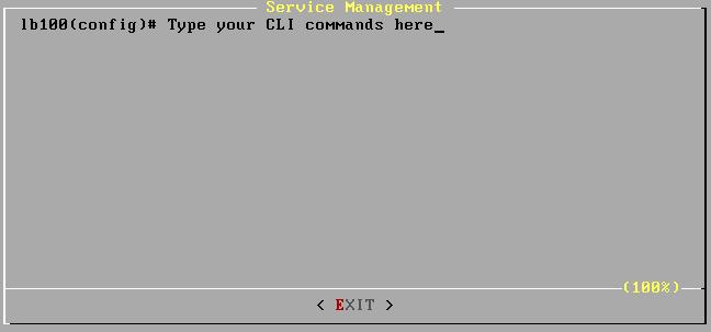 For further information on the available commands, please refer to Appendix A: Command Line Interface (CLI) Reference Guide. To leave the CLI, the user can type exit, or use the ESCAPE or CTRL-D keys.