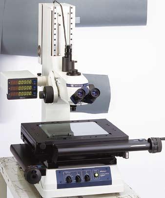 MF SERIES 176 Measuring Microscopes The MF measuring microscopes' expandability, such as when used in combination with Mitutoyo's vision unit to boost its performance or data management on a PC,