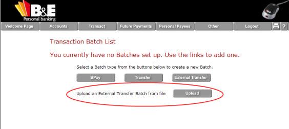This option can be used to upload any type of external payment from staff payroll to creditor payments.
