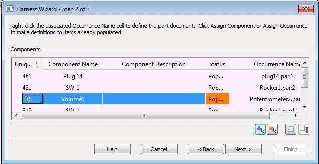 Lesson 4 Activity: Creating a wire harness with Harness Design Notice that the dialog box updates to indicate the