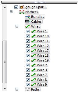 Lesson 4 Activity: Creating a wire harness with Harness Design View PathFinder In PathFinder, click the + symbol adjacent to the Wires