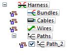 Lesson 3 Wire harness design workflow or a point in space. The path created with this command is displayed in real time.