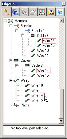 Wire harness design workflow If you move the cursor over a