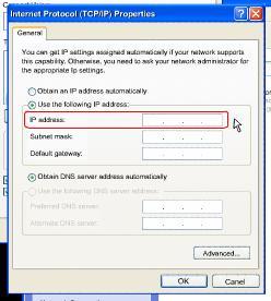 properties command 3 In the network interface s Properties dialog box, click the Internet Protocol