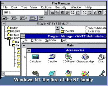 30 COMPUTER NETWORKS AND COMMUNICATIONS Windows NT is a family of operating systems produced by Microsoft, the first