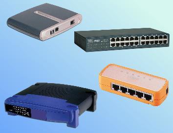 work on a network is the networking device, such as the hub, switch, router