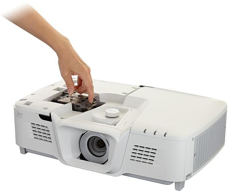 longevity of the projector. With a rounded design and more surface area, more dust and particles can be captured, keeping inside operation smoothly.