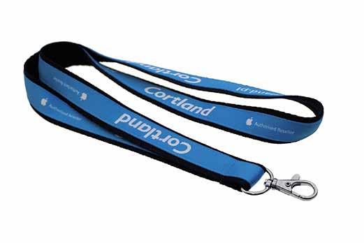 28 Double layered lanyards Two tapes sewn: the lower tape T9 is in the color available on stock without printing, the upper tape T1 available with printing Z1.