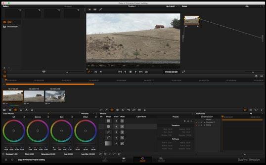 35 Using DaVinci Resolve Your new audio track will appear on the timeline.
