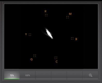 44 Camera Video Output Vectorscope display Histogram display Vectorscope Display Vectorscope is useful for monitoring the color balance and saturation of your Blackmagic camera s video signal.