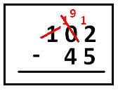 L1-2 Functional Maths and Numeracy study guide Subtraction Q3: What is 102 45?
