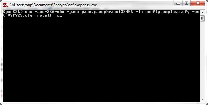 Securing configuration files with AES encryption You can encrypt your configuration files to prevent unauthorized users modifying the configuration files.