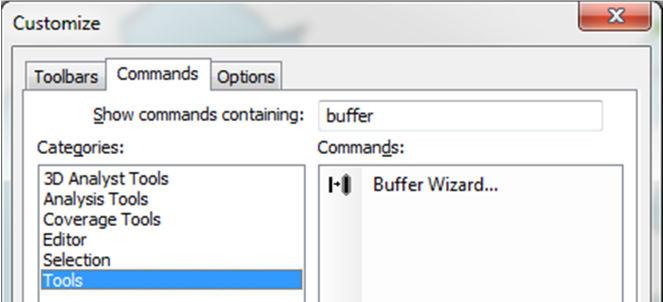 Open the commands tab c.