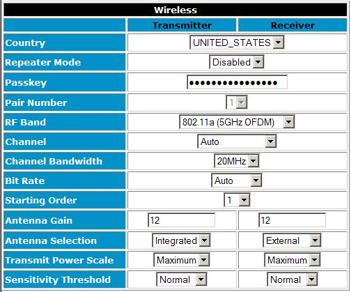 To change the wireless parameters of the devices: 1. In the Unit Wireless Configuration window, click Advanced Setup. 2. Locate the Wireless area. Chapter 2 Configuring the Edge Devices 3.