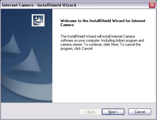 The following installation steps are the demonstration of Install Administrator Utility & Camera Viewer.