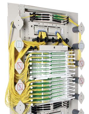 Able to effectively manage,52 homes within a seven-foot frame, this solution offers excellent density with CommScope s built-in cable management.