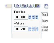 Using fade and wait time is really simple, you only have to setup both of them in the appropriate control (see bellow).
