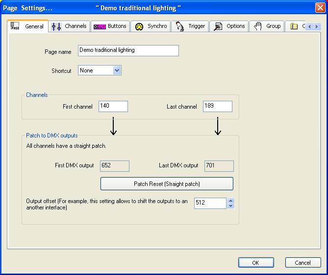 Modifying the offset Open the "Page Settings..." window and go to the "General" tab to modify the offset.