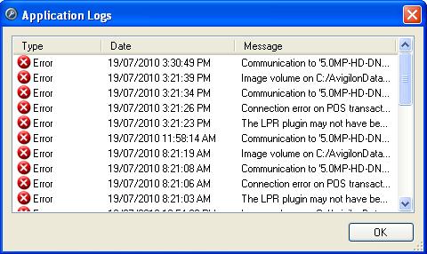 Using the Admin Tool Figure A. Admin Tool 3. The Application Logs dialog box appears.