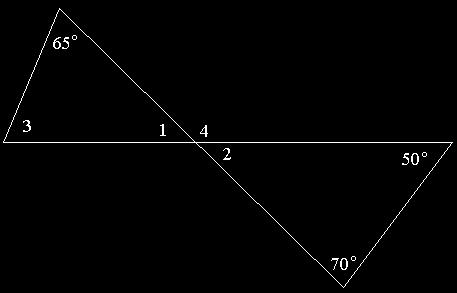 Example #1: Find the missing angle measures. a.) b.