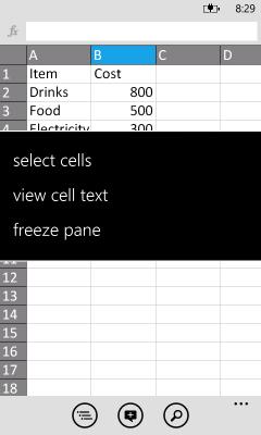 .. Sort a list of cells by a selected column. apply filter Apply filters to selected cells or columns. format cell... Apply formats to selected cells or columns. undo Undo the previous step or action.