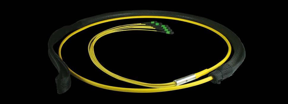Loose Tube Trunk Assemblies Up to 144 fibre loose tube optical cable assemblies designed and manufactured for high density applications that require interface. They are available in singlemode (G.652.