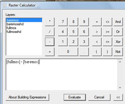 To do so, we use a powerful tool in ArcMap s Spatial Analyst called the Raster Calculator. Make sure that the Spatial Analyst tool is displayed (Menu->View- >Toolbars->Spatial Analyst).