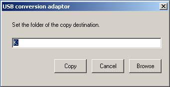 12) will be displayed. Click USB conversion adapter. Fig. 1.12 Installed Data Selection Window (The displayed window may vary depending on the version, data in the CD or other factors.