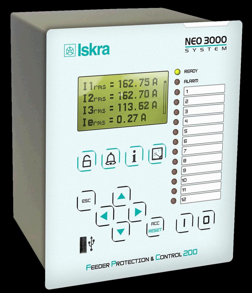 Introduction 1.1 Presentation FPC 200 is a family of current and voltage numerical protection relays with easy to use interface meant for variety of solutions in industry and power distribution.