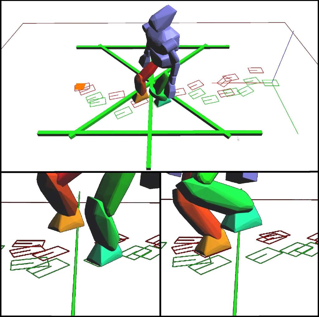 The robot is also tracked through motion capture in order to localize the obstacles relatively to the robot position and orientation.