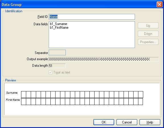 How to Create a Data Group 1. Select each of the fields that you wish to include in the data group. You can select any combination of data entry field. 2.