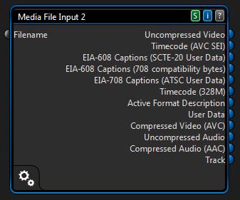 For example, the 2 Media File Input components shown below have two different types of files loaded.