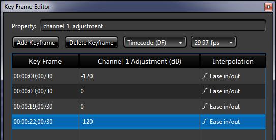 What is Zenium For example, to use an Audio Level Adjuster component to set the audio volume to increase during the first 3 seconds of the clip, and then remain constant, fading out during the last 3