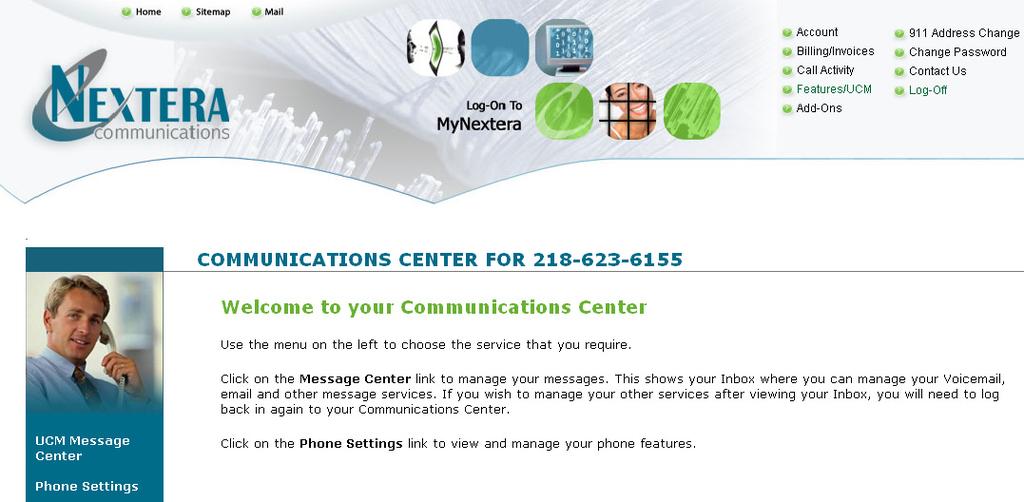 MyNextera allows you to upload these files for use on the system. You can use the telephone admin interface to record the announcements using your telephone.