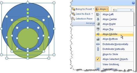 Aligning Objects The alignment tools can be used to position an object in an exact