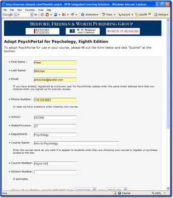 2 Accessing PsychPortal This section describes the procedures for instructors and students to access PsychPortal.