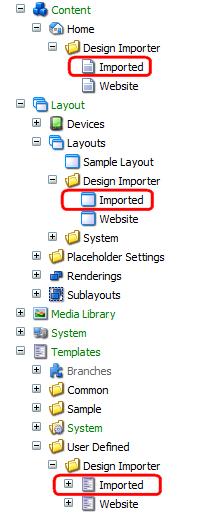 used on the page. The Design Importer imports all the dependencies of the web page into Sitecore CMS. It searches through the dependencies recursively.