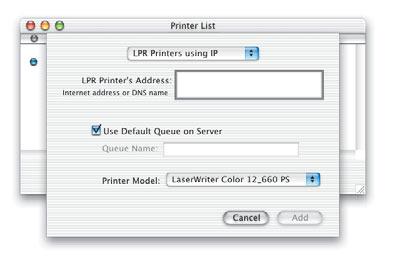 Selecting printers using Print Center Mac OS X provides built-in support for some of the most popular USB printers so that they are set up automatically.