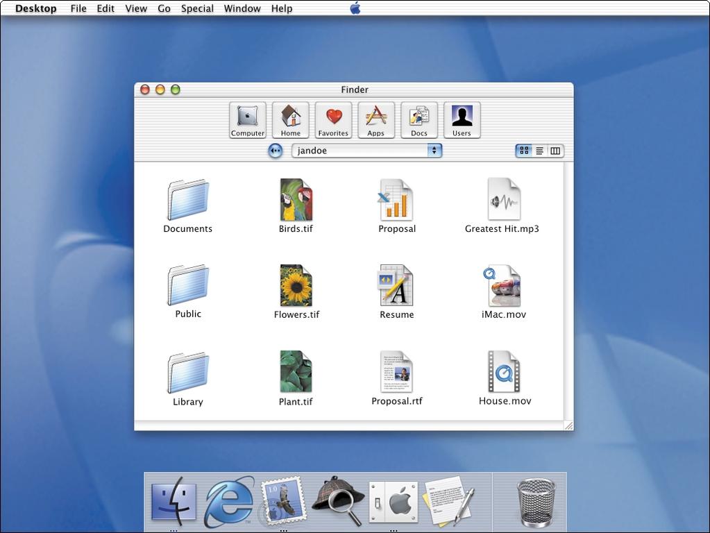 Finder windows are the gateway to your computer and network. In a Finder window you see your documents, folders, disks, and servers.