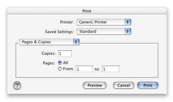 Setting up If you are using a USB printer, it s automatically set up for you. Before you can print a document to a network printer, you need to connect to at least one printer using Print Center.