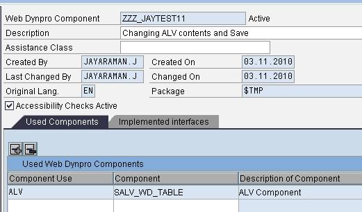 Creating Web Dynpro Go to SE80 and select Web Dynpro Comp./Intf. and provide the name(say ZZZ_JAYTEST11) and create.