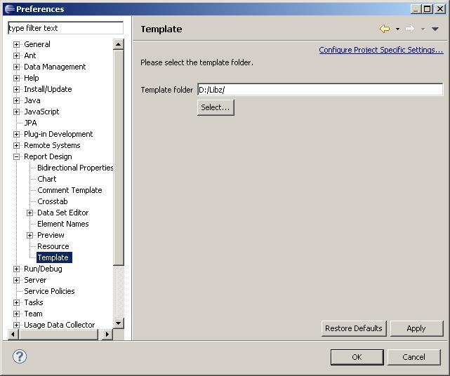 Custom Report Template Extension Introduction Currently BIRT designer provides a template folder setting to allow user to register