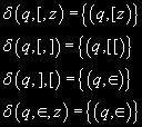 III ( using transition 4 ), string aabb is rightly accepted by M ( using transition 5 ), is final state. Hence, accept.