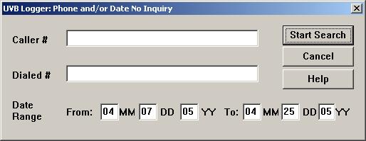 e. Find: You can search the records using a specific caller number or dialed umber and/or within a date range that you input.