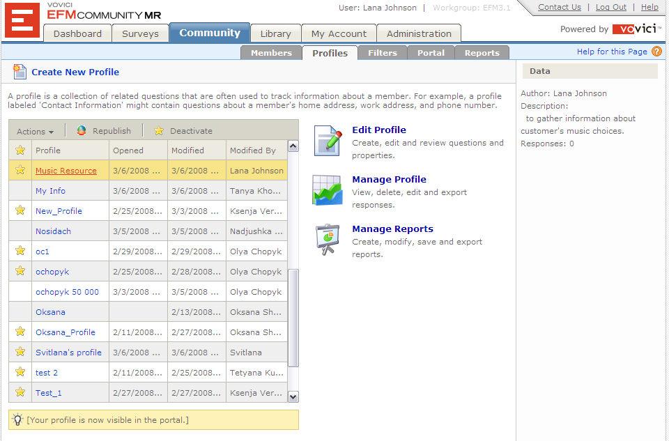 Portal Profiles Portal Profiles Profiles can now be created and published to your portal.