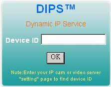 4. Administrating the Device To use this service, just follow four steps below: (1) Enable DIPS function of the device (2) Check your Device ID from this page. This is a unique number for each device.