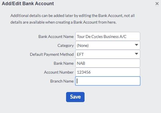 Creating Bank Accounts As we left out our bank accounts while importing the Chart of Accounts, we will now create the banks, and enter the bank balances. 1.