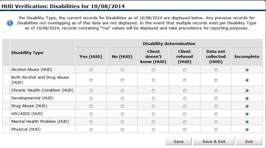 22 MOSBE Profile Program UDE s 2014 Section 7: Disability What is HUD Verification?